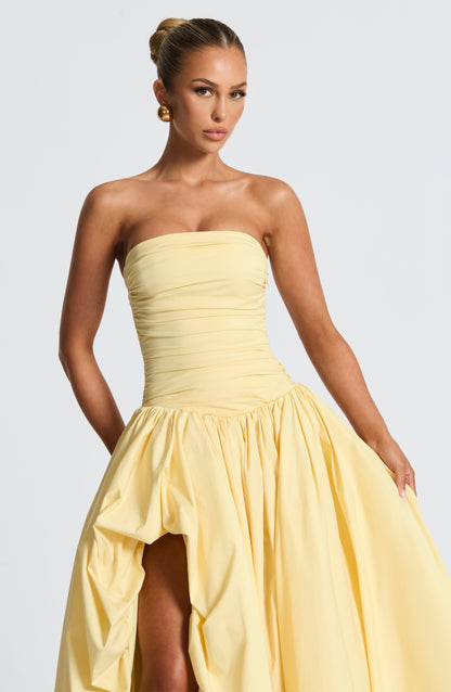 Jillian Maxi Dress - Lemon