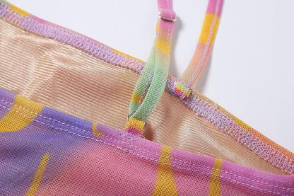 Long sleeve ruffled hollow out mesh cut out top