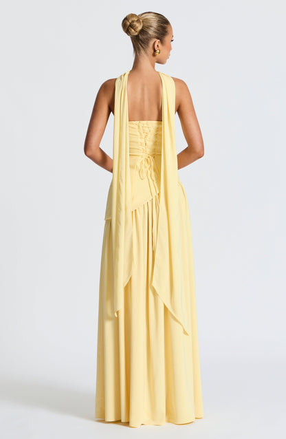 Maliyah Maxi Dress - Lemon
