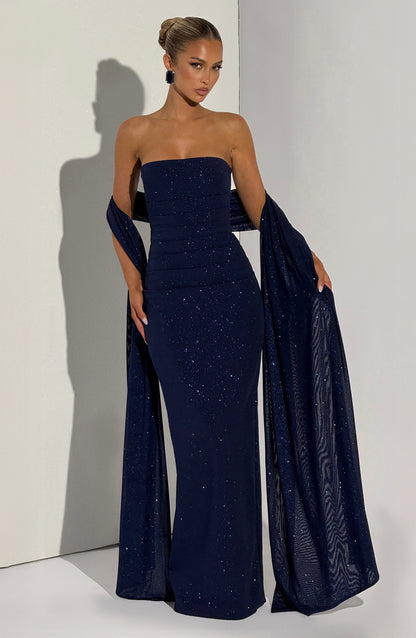 Pandra Maxi Dress - Navy Sparkle