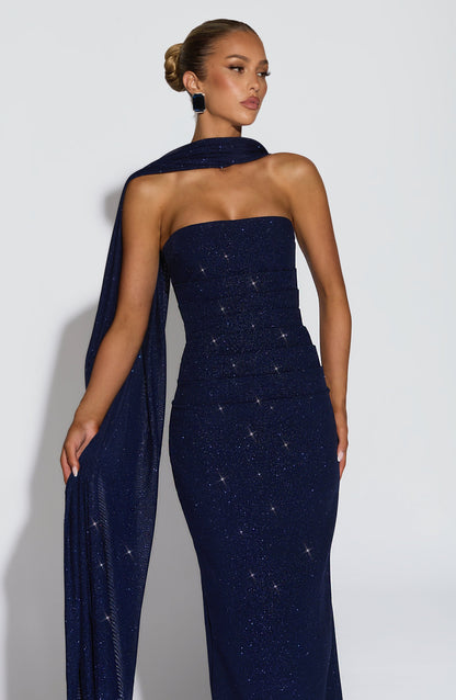 Pandra Maxi Dress - Navy Sparkle