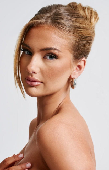 Petra Hoop Earrings – Silver