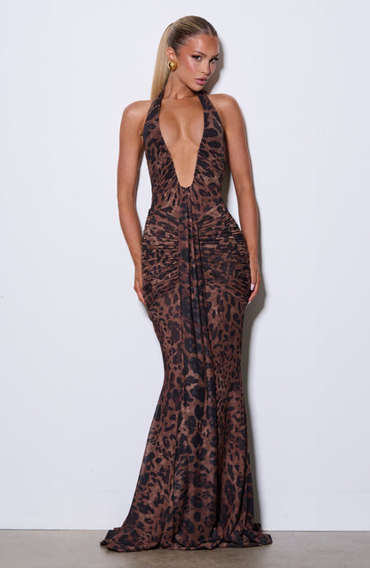 Rosetta Maxi Dress - Leopard Print