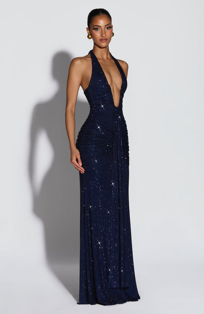 Rosetta Maxi Dress - Navy Sparkle