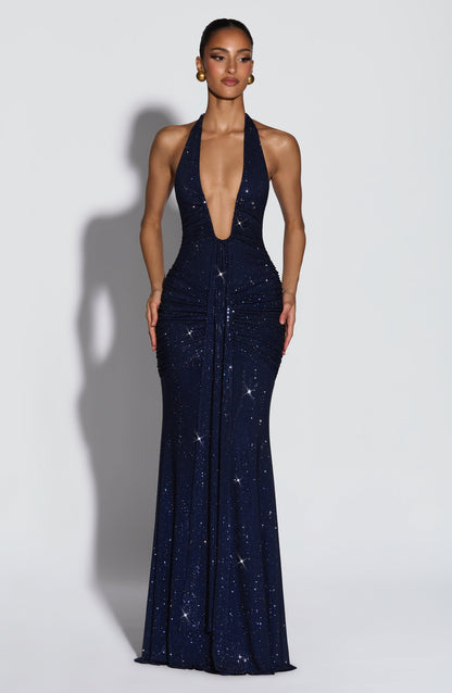 Rosetta Maxi Dress - Navy Sparkle